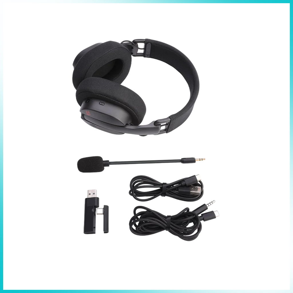 Redragon H888 Luce Tri-Mode Black Wireless Gaming Headset