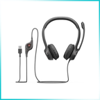 Logitech H390 USB Headset with Noise-Canceling Mic - Black