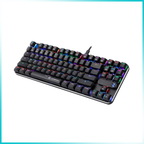 GOFREETECH MK600 87-Key RGB Mechanical Gaming Keyboard + M006 Wireless Optical Mouse Bundle