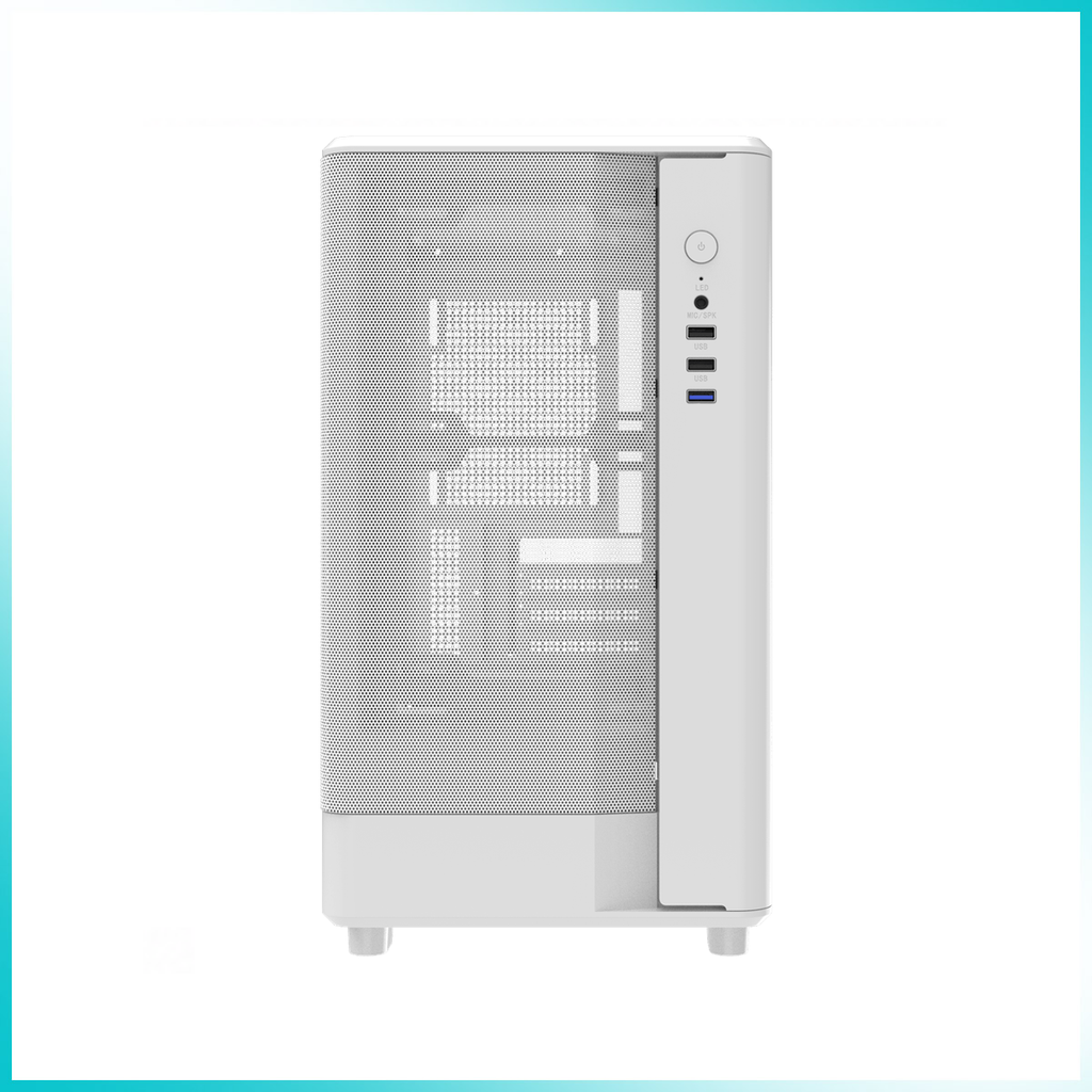 DARKFLASH DB330M Mesh White Micro-ATX PC Case