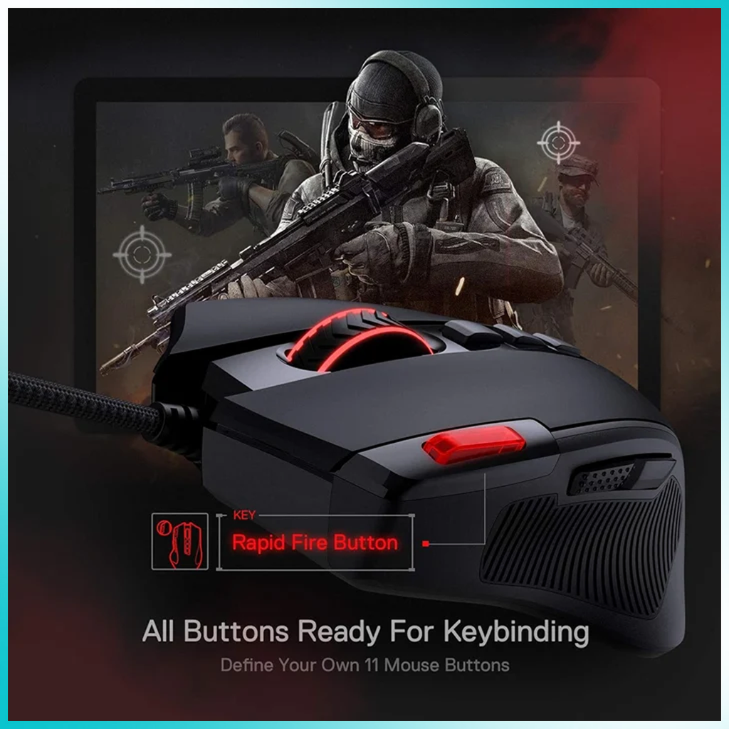 Redragon M612-RGB Predator Wired Gaming Mouse