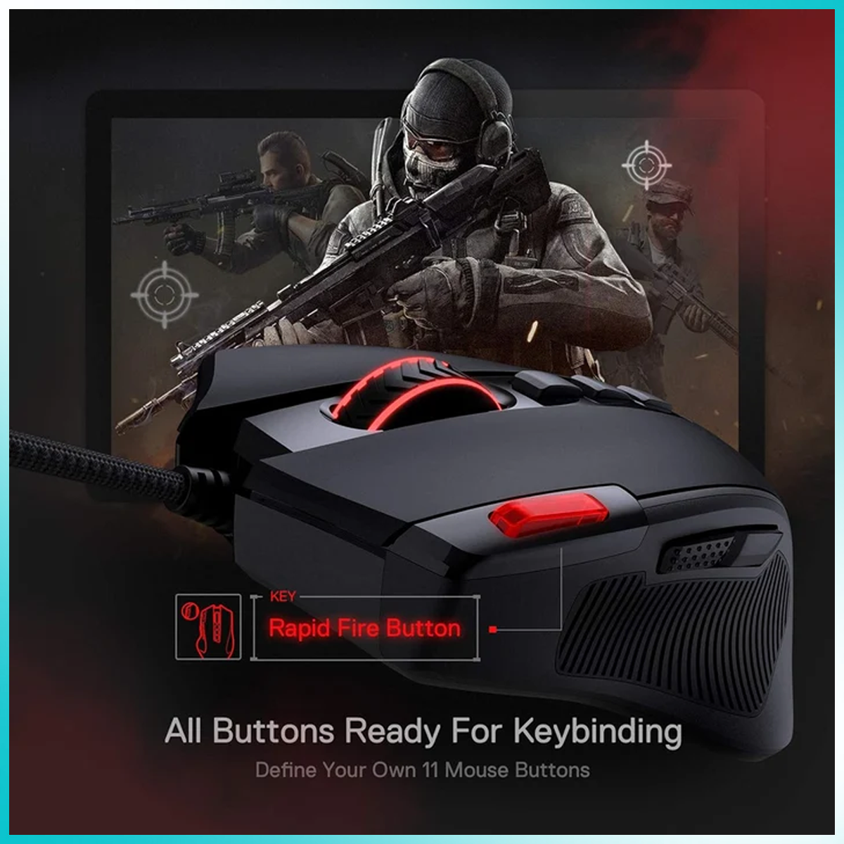 Redragon M612-RGB Predator Wired Gaming Mouse