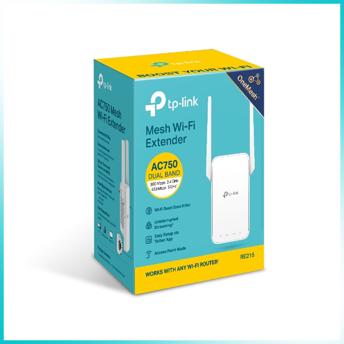 TP-Link RE215 AC750 Dual-Band Mesh Wi-Fi Range Extender
