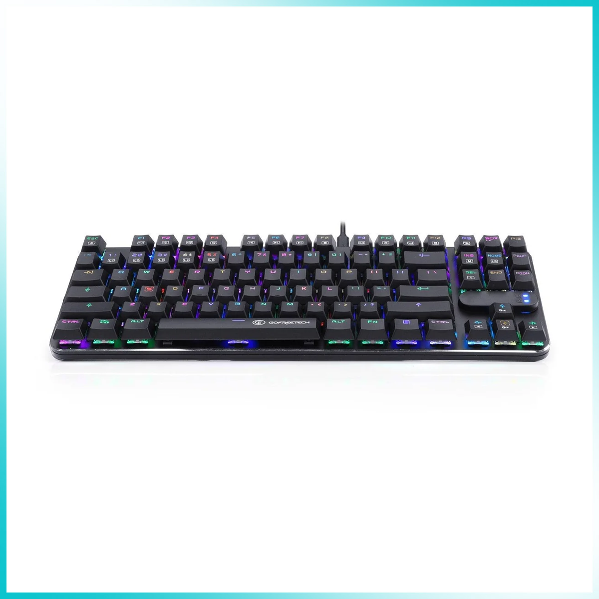 GOFREETECH MK600 87-Key RGB Mechanical Gaming Keyboard + M006 Wireless Optical Mouse Bundle