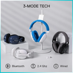 Redragon H878BG Skuld Pro Tri-Mode Black + Gray Wireless Gaming Headset