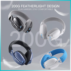 Redragon H878BG Skuld Pro Tri-Mode Black + Gray Wireless Gaming Headset