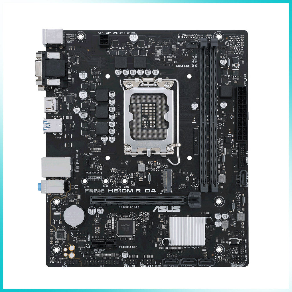 ASUS PRIME H610M-R D4 DDR4 LGA1700 Micro-ATX Motherboard